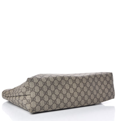 Gucci GG Supreme Monogram Medium Zippered Shopping Tote Off White 4 of 9