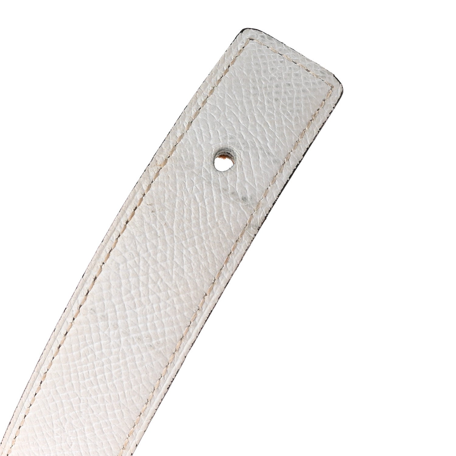 Hermes Epsom Swift 32mm Belt Strap 80 32 White Gold 6 of 7