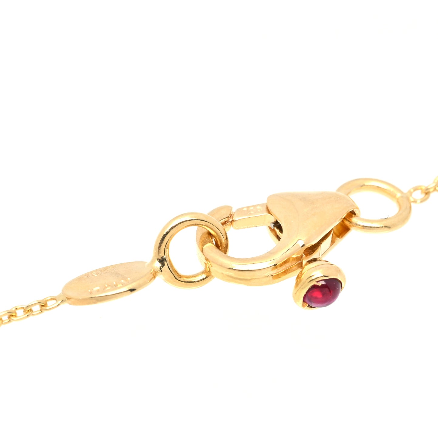 18K Yellow Gold Diamond .23ctw Diamonds By The Inch Five Station Necklace