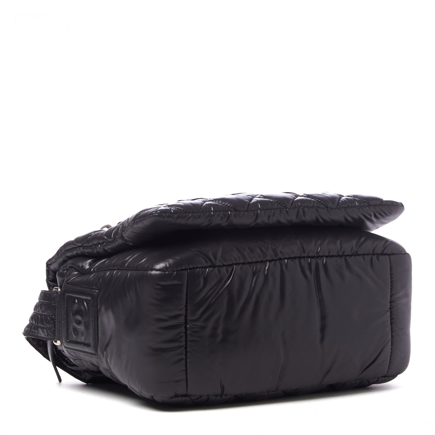Nylon Small Coco Cocoon Messenger Bag Black