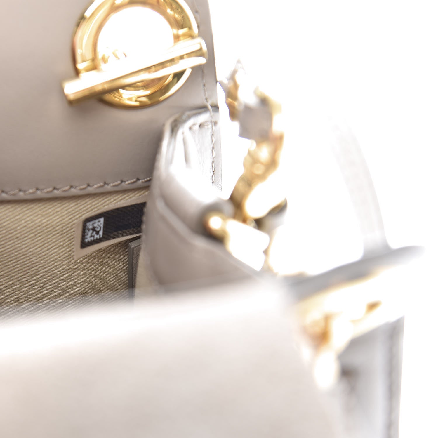 Chloe Shiny Calfskin Mini Annie Shoulder Bag Motty Grey 9 of 13