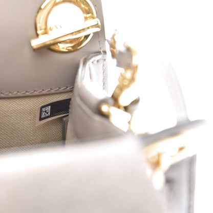 Chloe Shiny Calfskin Mini Annie Shoulder Bag Motty Grey 9 of 13