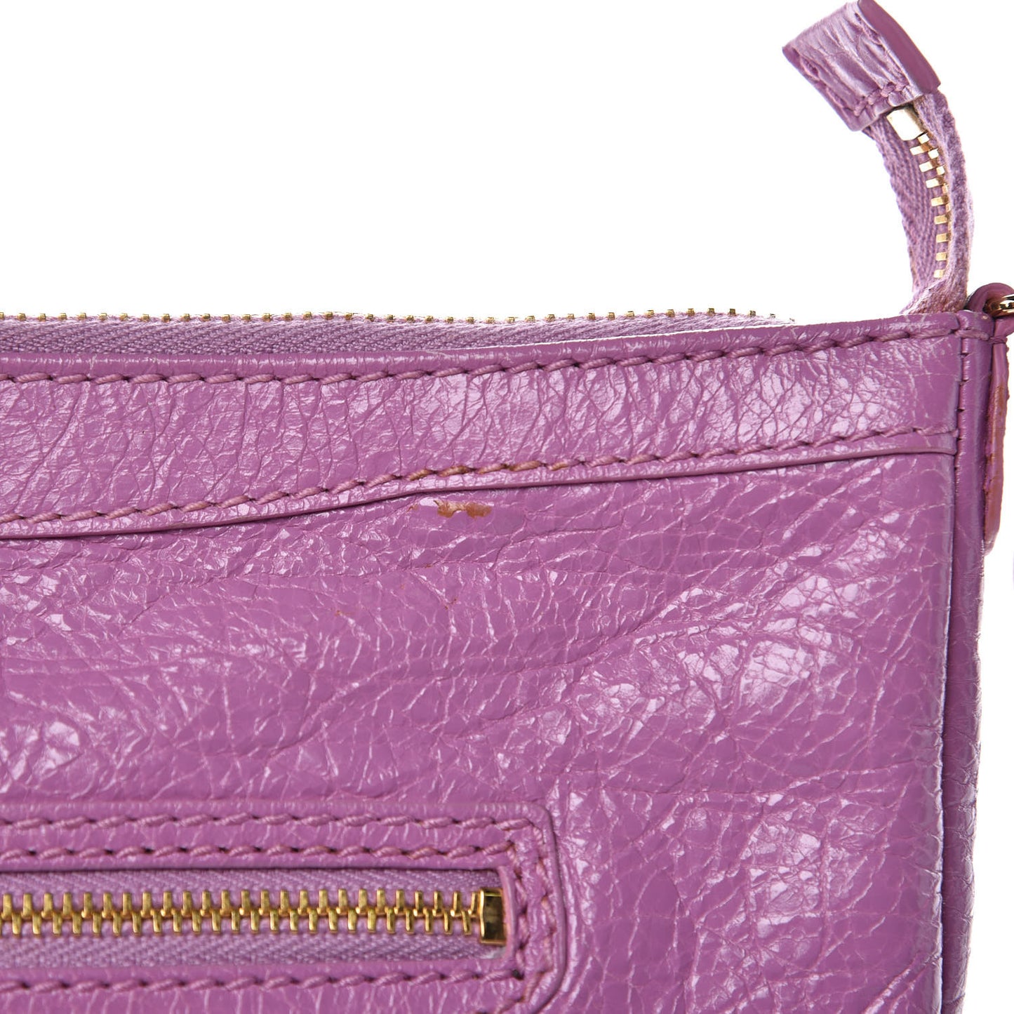 Agneau Giant 12 Gold Hardware Flat Crossbody Rose Berlingot