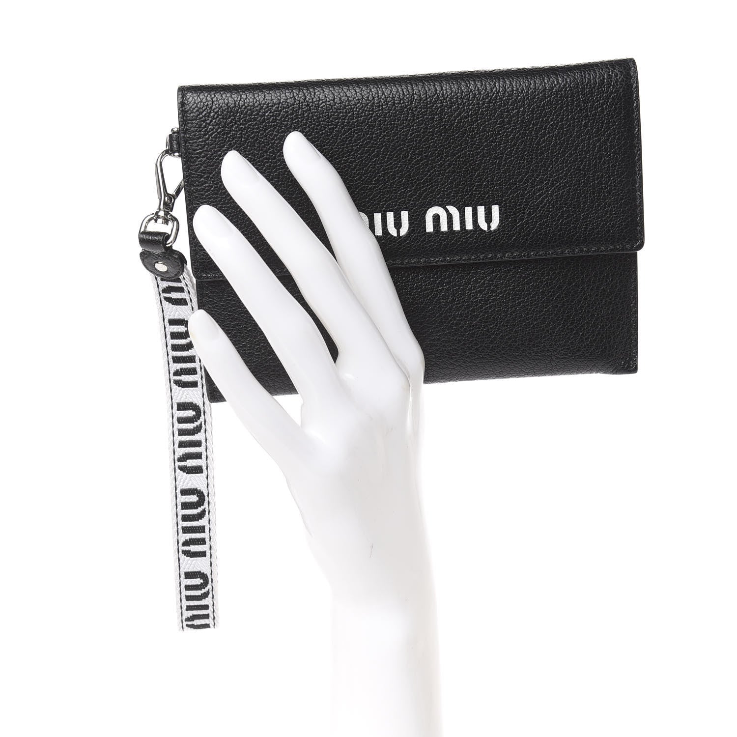 Miu Miu Madras Sport Wristlet Black 2 of 8
