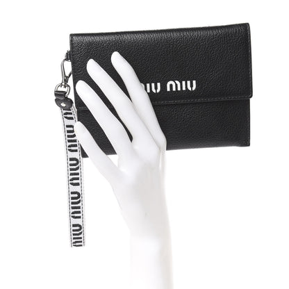 Miu Miu Madras Sport Wristlet Black 2 of 8