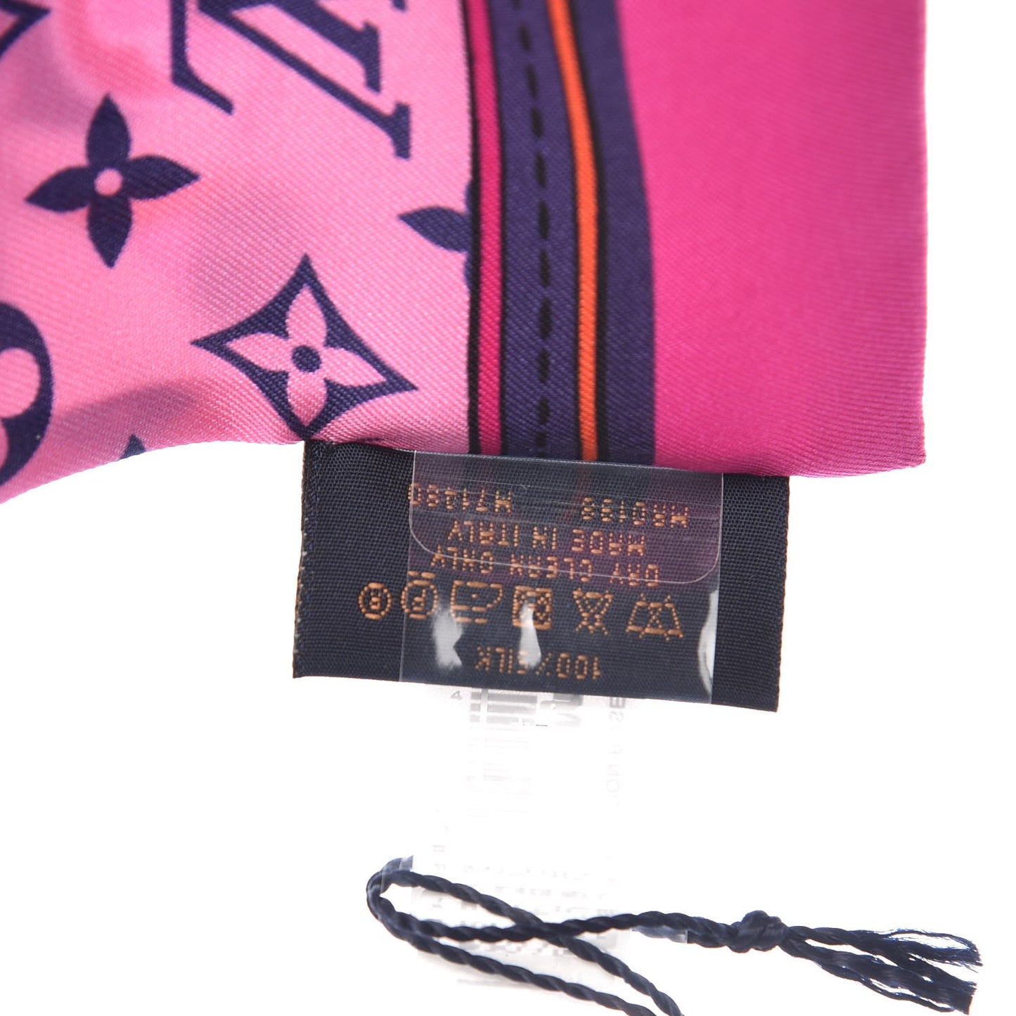 Silk Monogram Superstition Bandeau Rose