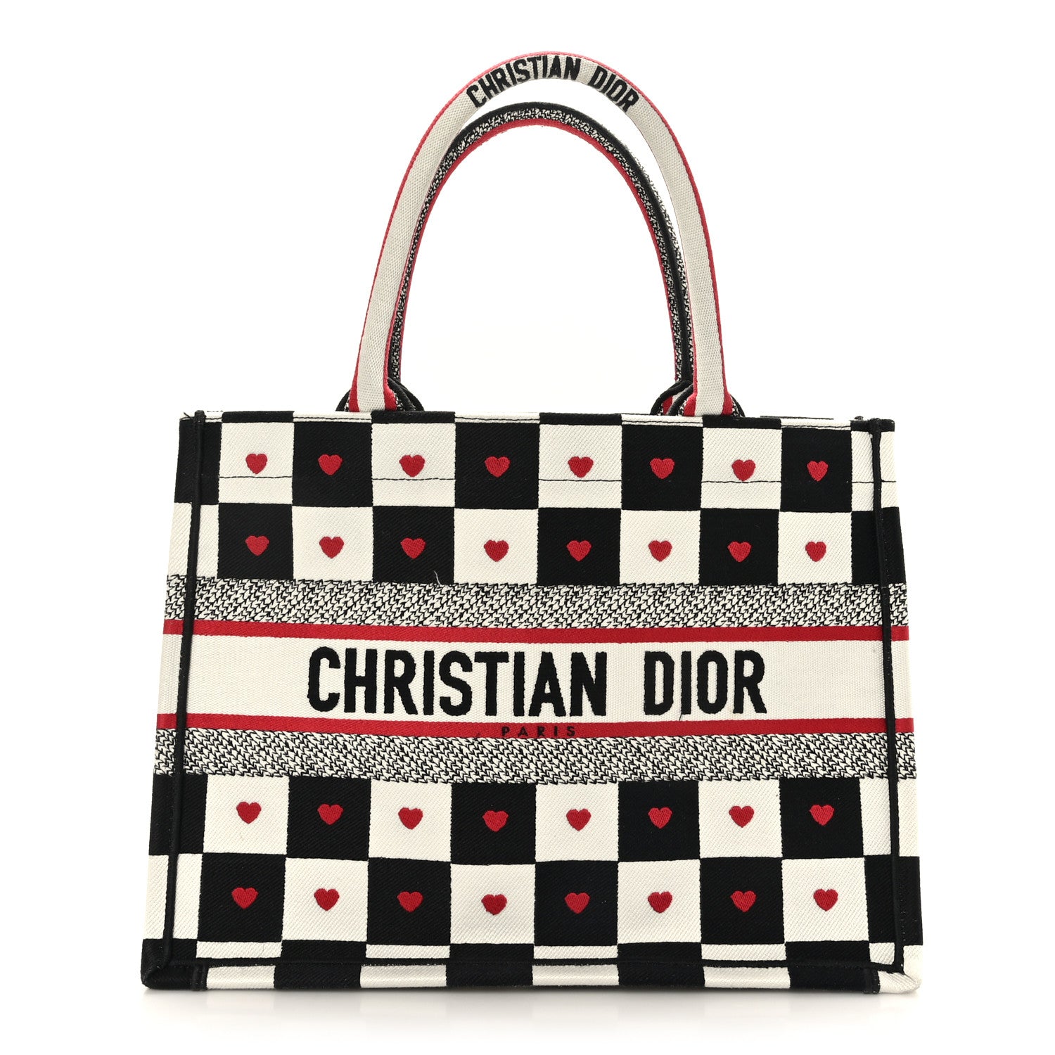 Christian Dior Canvas Embroidered Medium Book Tote Multicolor 1 of 9