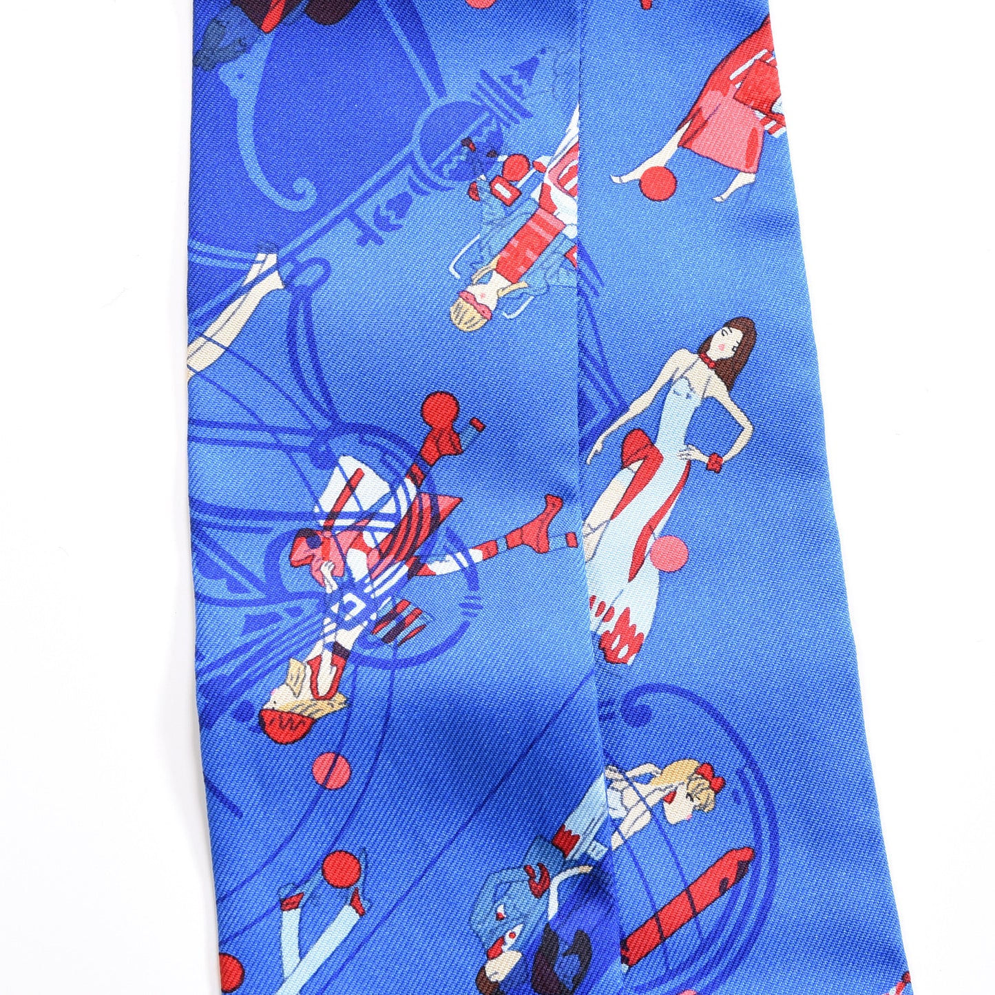 Silk Ex-Libris Les Parisiennes Twilly Bleu Royal Rouge Ciel