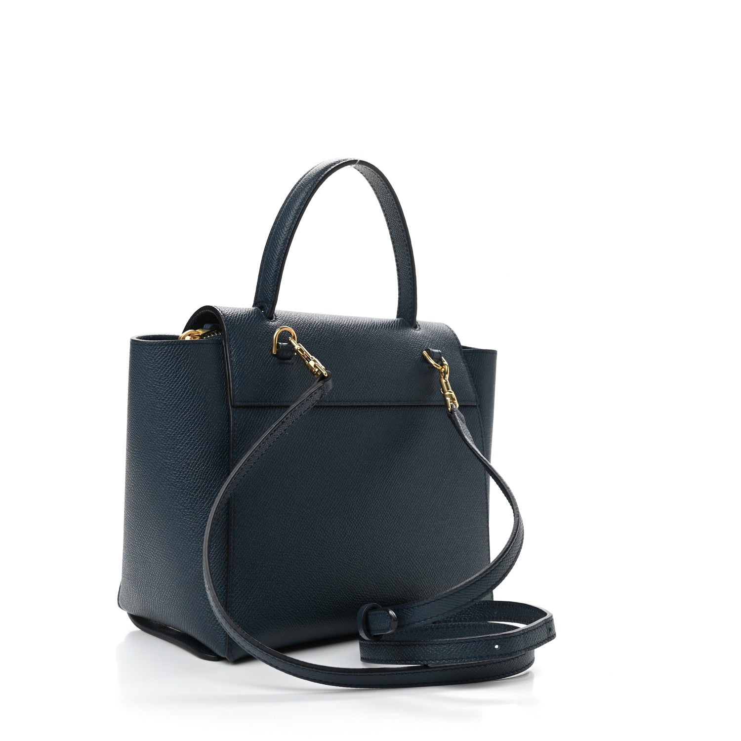 Celine Baby Grained Calfskin Nano Belt Bag Abyss Blue 3 of 10