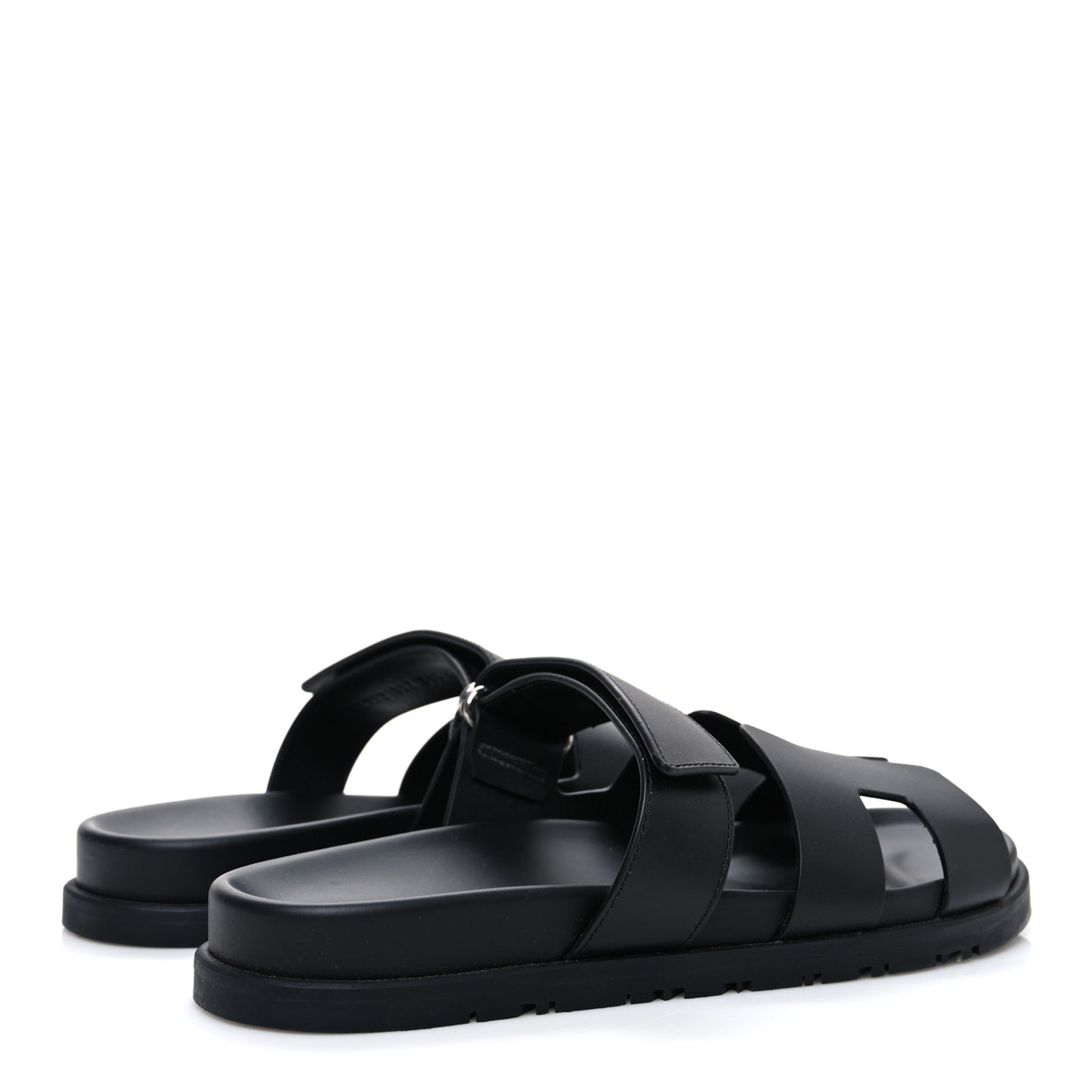 Calfskin Womens Chypre Sandals 38.5 Black