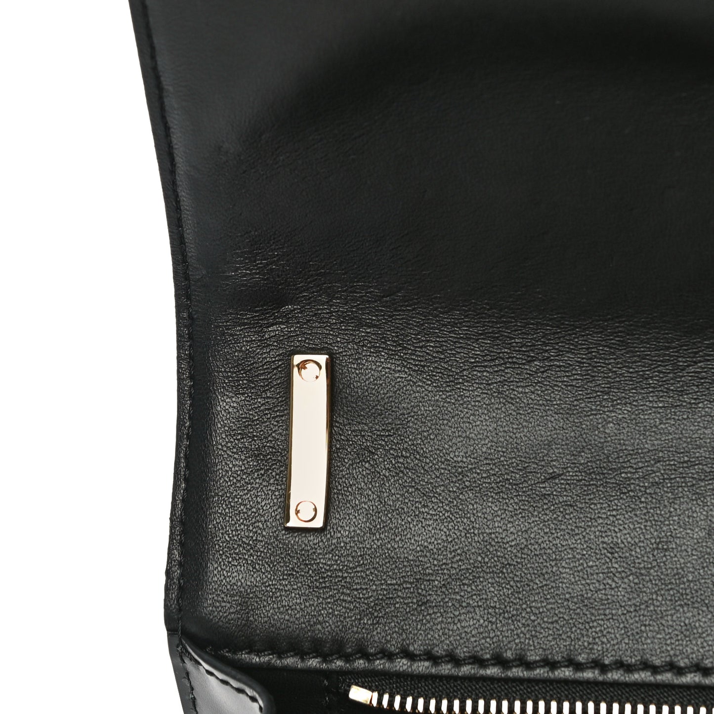 Calfskin Monogram Embossed Small TB Chain Bag Black