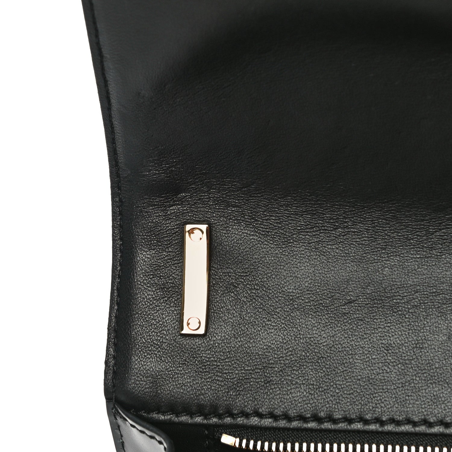 Burberry Calfskin Monogram Embossed Small TB Chain Bag Black 11 of 13