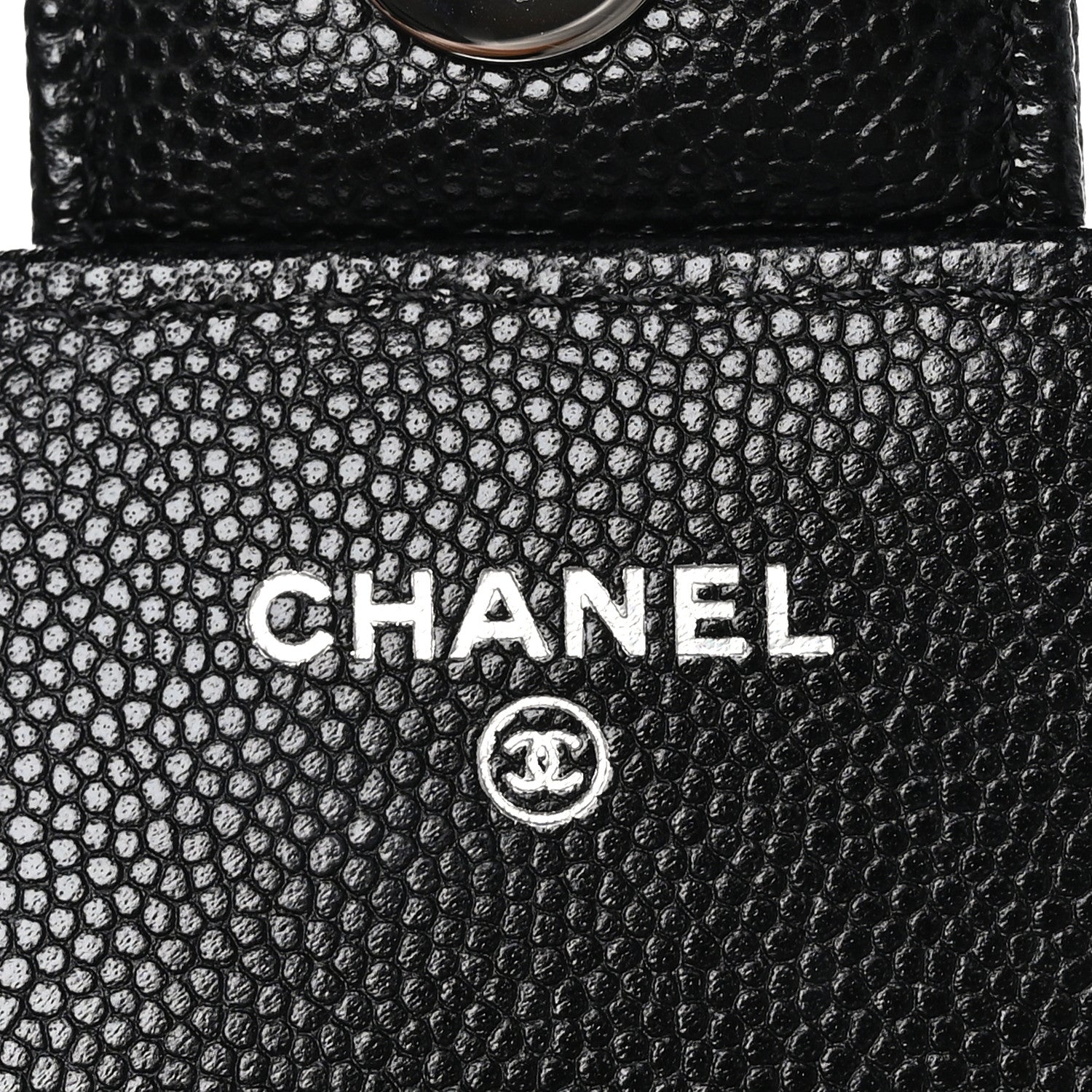 Chanel Caviar Quilted Glasses Case With Chain Black 6 of 11