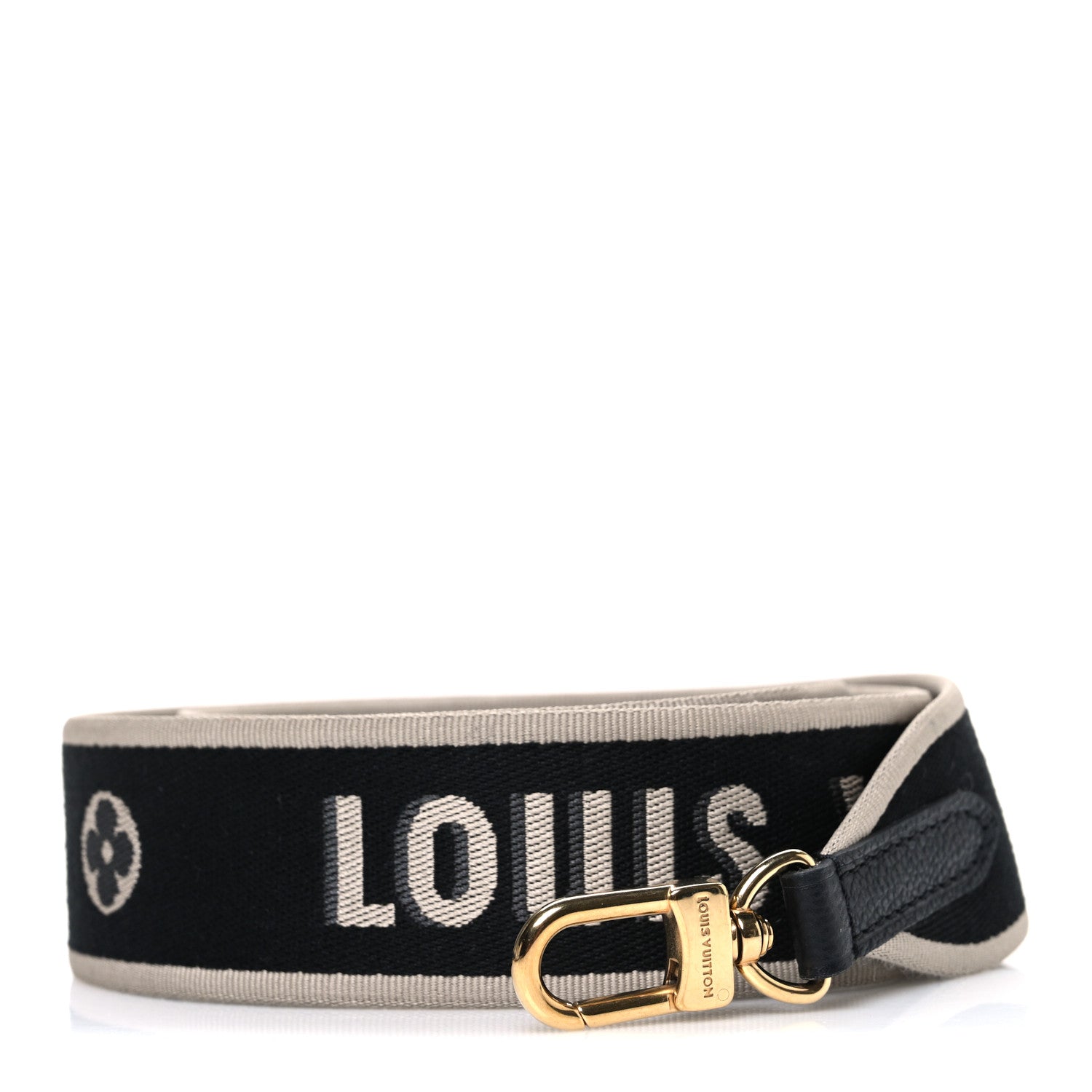 Louis Vuitton Jacquard Diane Shoulder Strap Black Ivory 1 of 3