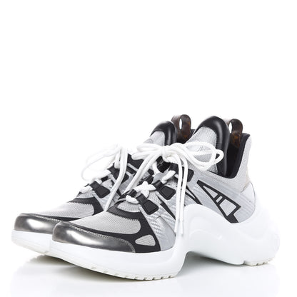 Louis Vuitton Calfskin Technical Nylon LV Archlight Sneaker 42 White 3 of 12