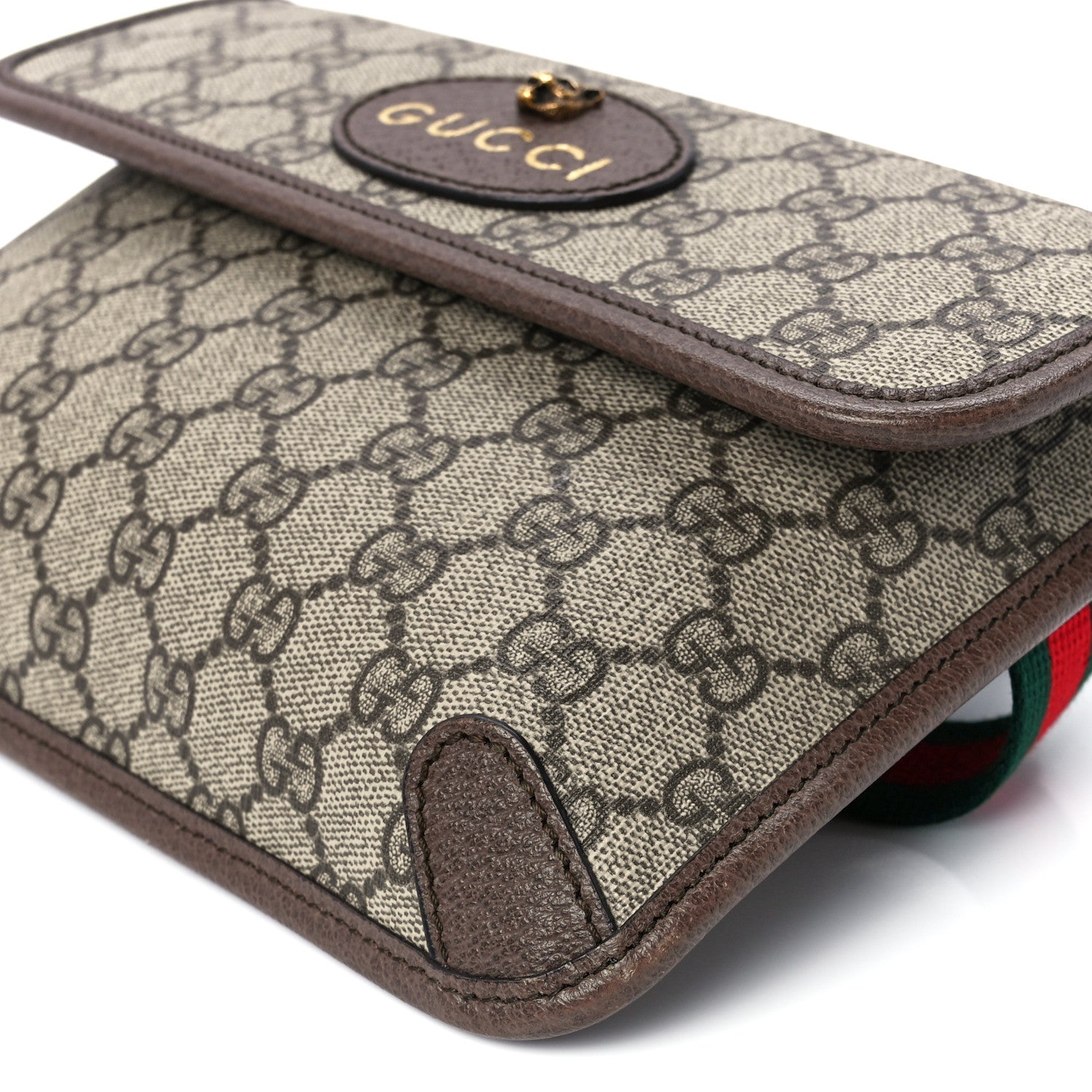 Gucci GG Supreme Monogram Neo Vintage Web Belt Bag Brown 12 of 12