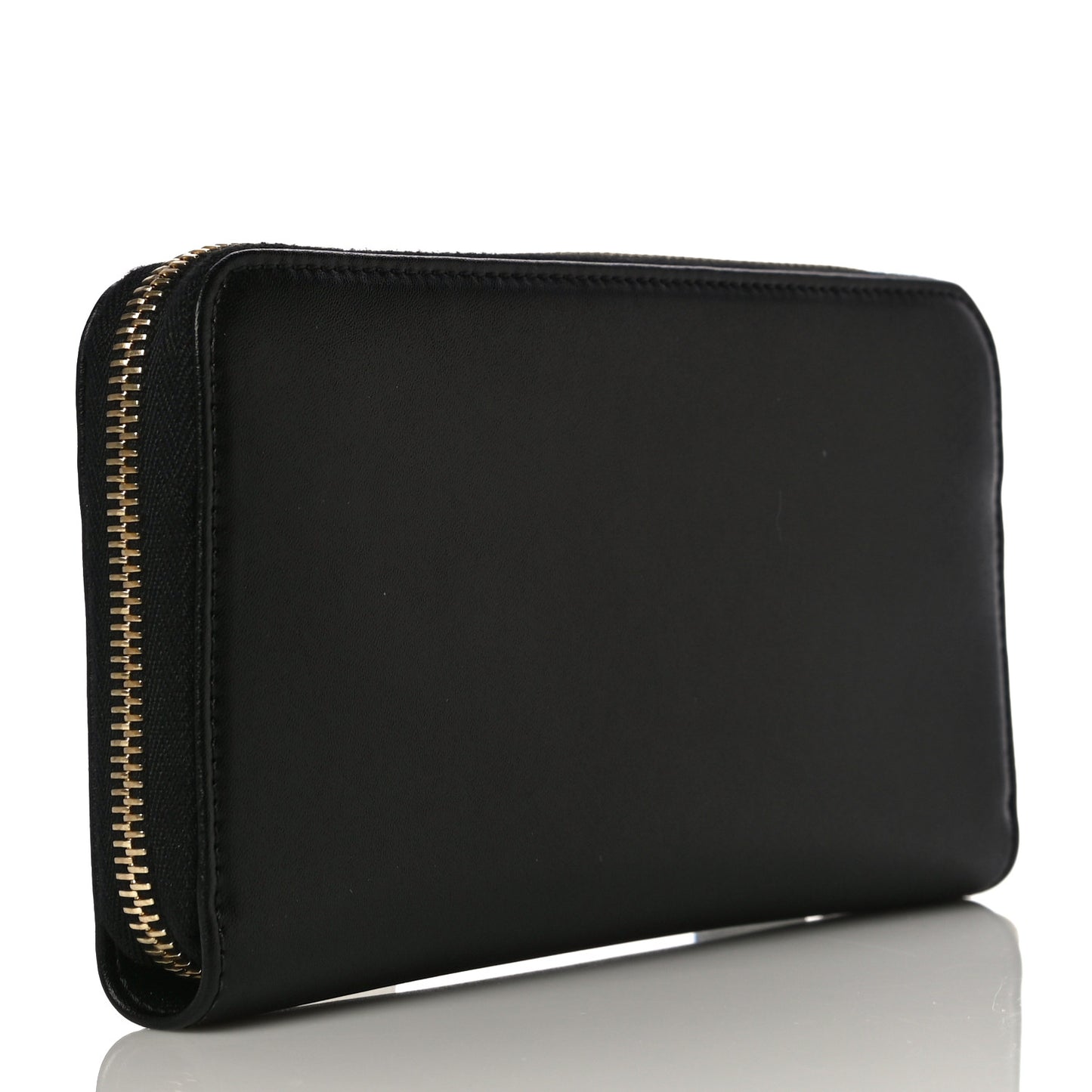 Vitello Liberty Century Lucido By The Way Zip Around Wallet Black