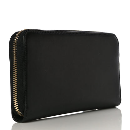Fendi Vitello Liberty Century Lucido By The Way Zip Around Wallet Black 2 of 12