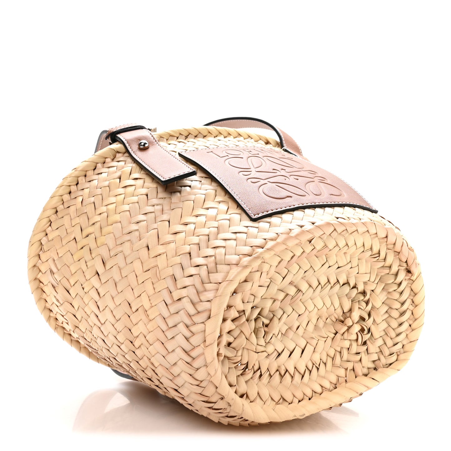 Raffia Small Basket Tote Bag Natural Tan