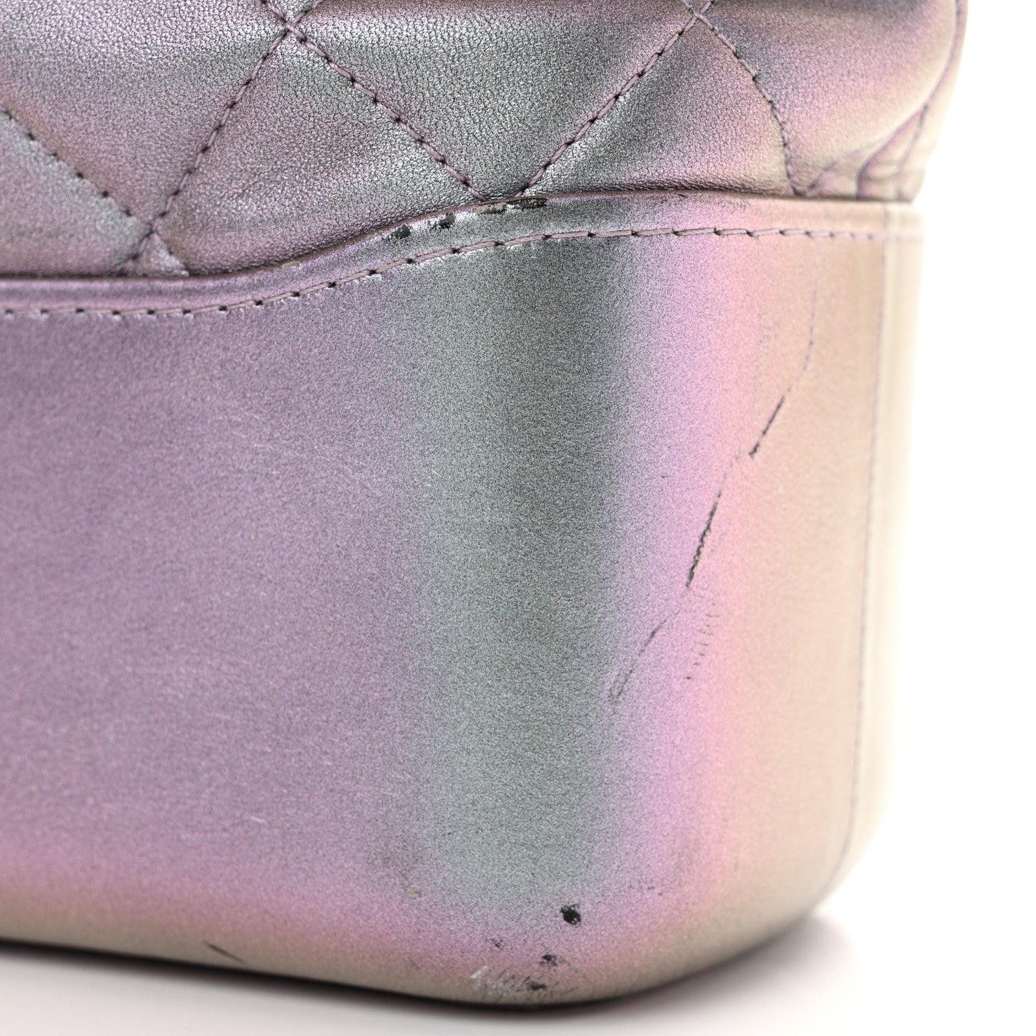 Chanel Iridescent Lambskin Calfskin Quilted Medium Gabrielle Hobo Light Purple 13 of 13