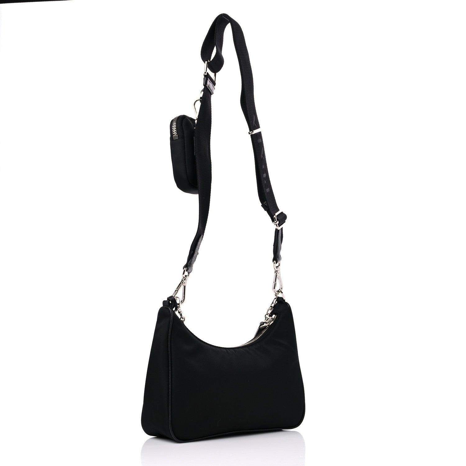 Prada Nylon Re-Edition 2005 Shoulder Bag Black 3 of 8