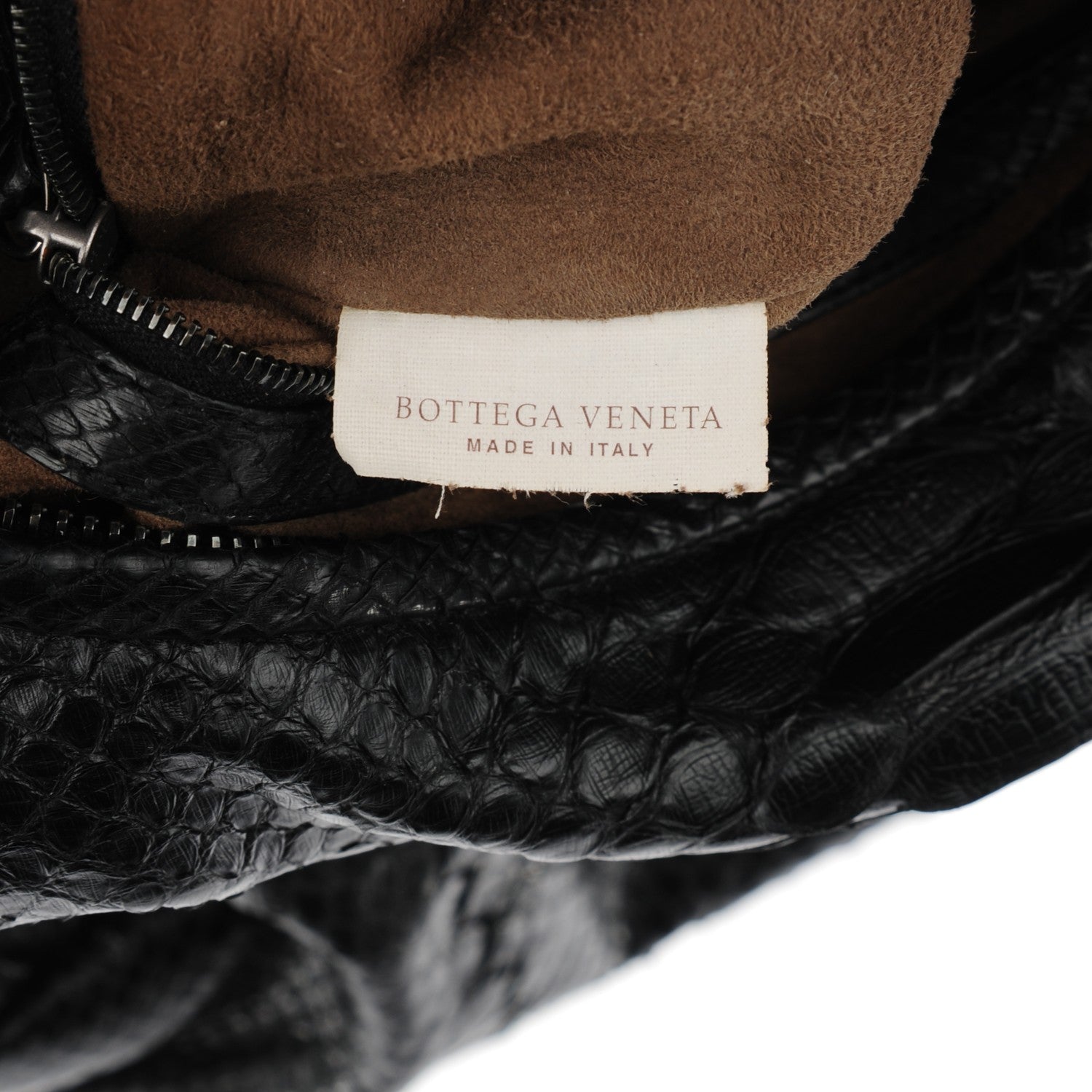 Bottega Veneta Python Belly Veneta Hobo Nero Black 6 of 8