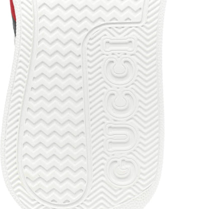 Gucci Calfskin Web Perforated Womens Platform 55mm Sneakers 37 White Bright Splash 8 of 12