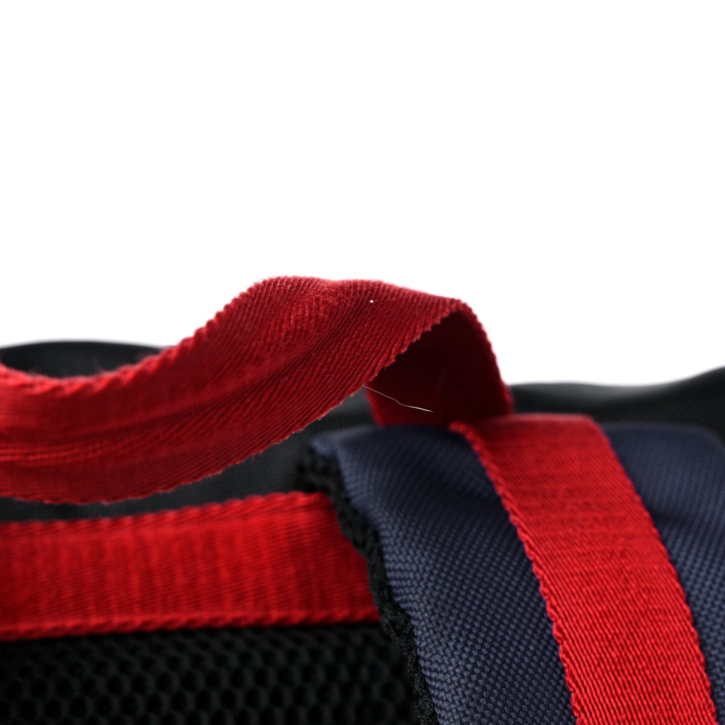 Techno Canvas Web L'Aveugle Par Amour Embroidered Double Buckle Backpack Black