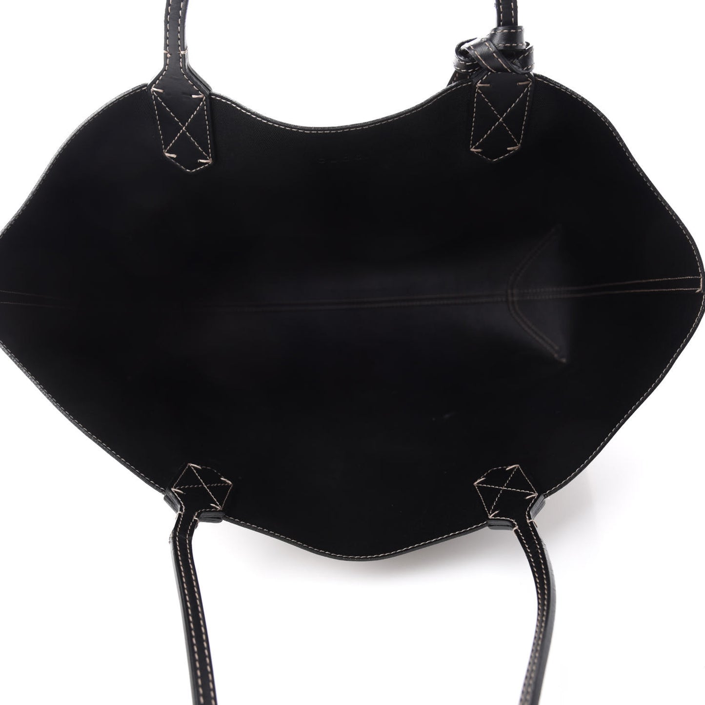 Calfskin GG Supreme Monogram Medium Reversible Tote Black