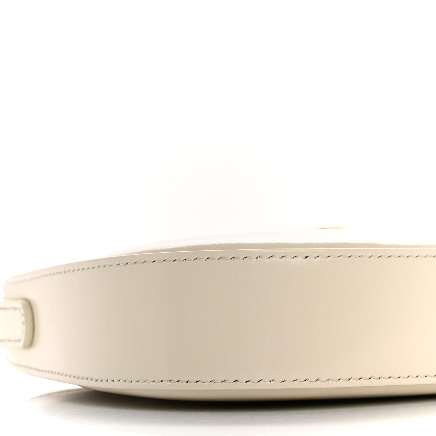 Shiny Calfskin Medium Tilly Triomphe Shoulder Bag Rice