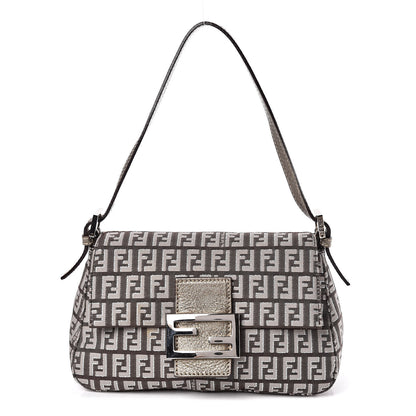 Fendi Zucchino Vachetta Mini Mama Baguette Caffe Argilla Canna di Fucile 1 of 9