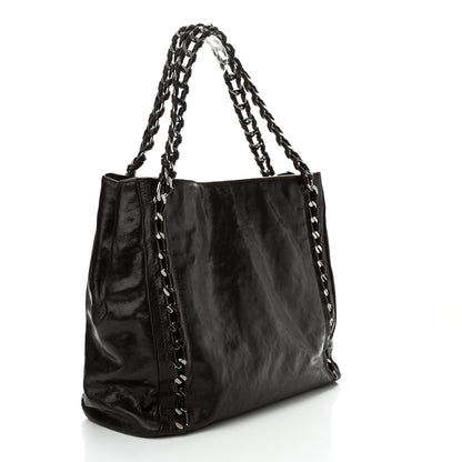 Chanel Glazed Caviar Modern Chain Tote Brown 3 of 13