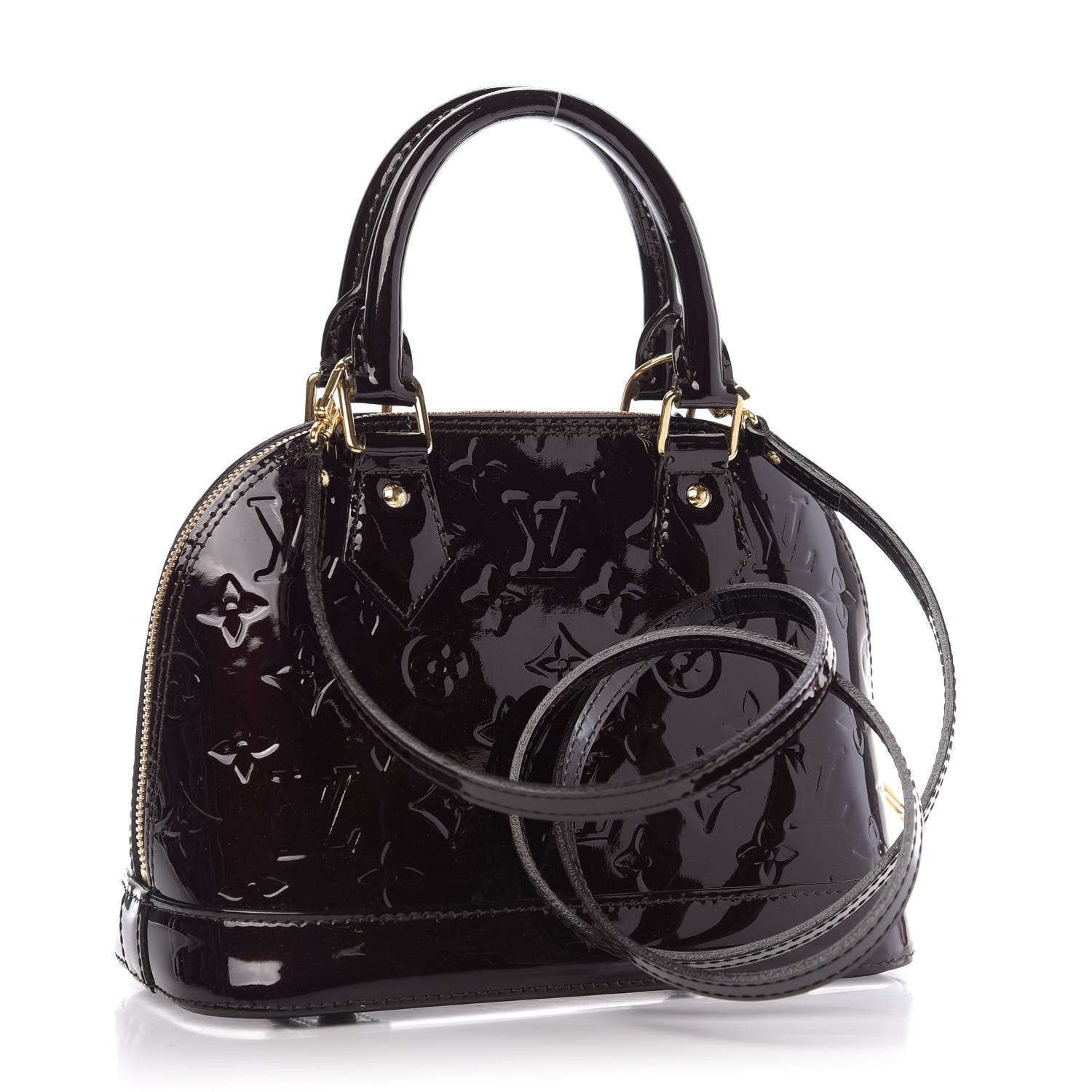 Louis Vuitton Vernis Alma BB Amarante 4 of 10