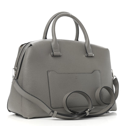 MCM Grained Calfskin Large Ella Boston Grey 2 of 12