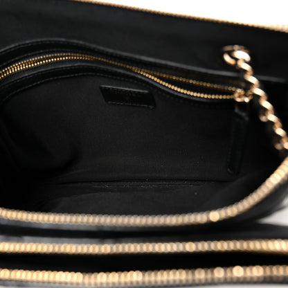 Chanel Shiny Lambskin Quilted Medium Double Case With Strap Black 5 of 10