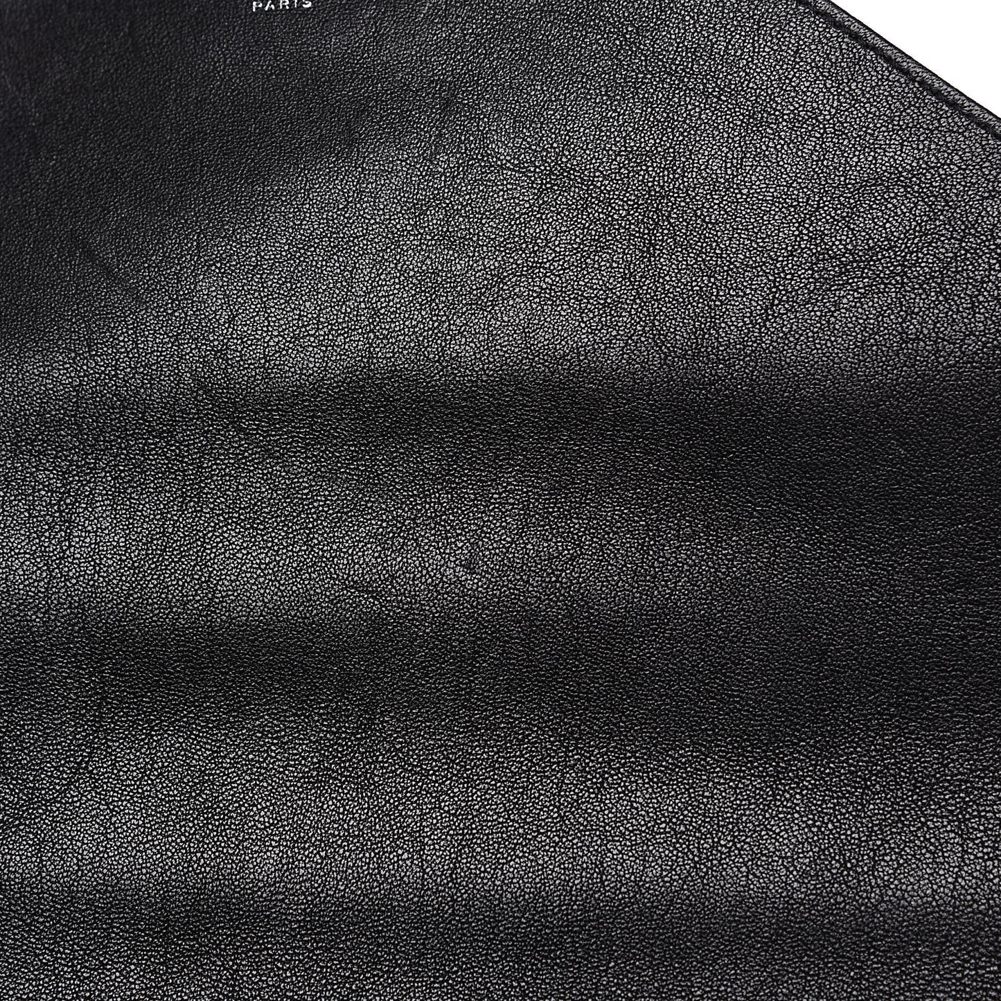 Sheepskin Matelasse Chevron Monogram Monochrome Large College Satchel Black