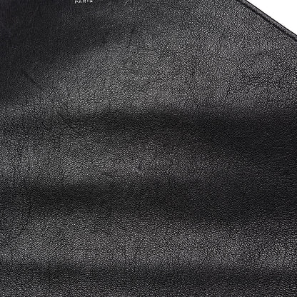 Saint Laurent Sheepskin Matelasse Chevron Monogram Monochrome Large College Satchel Black 13 of 14