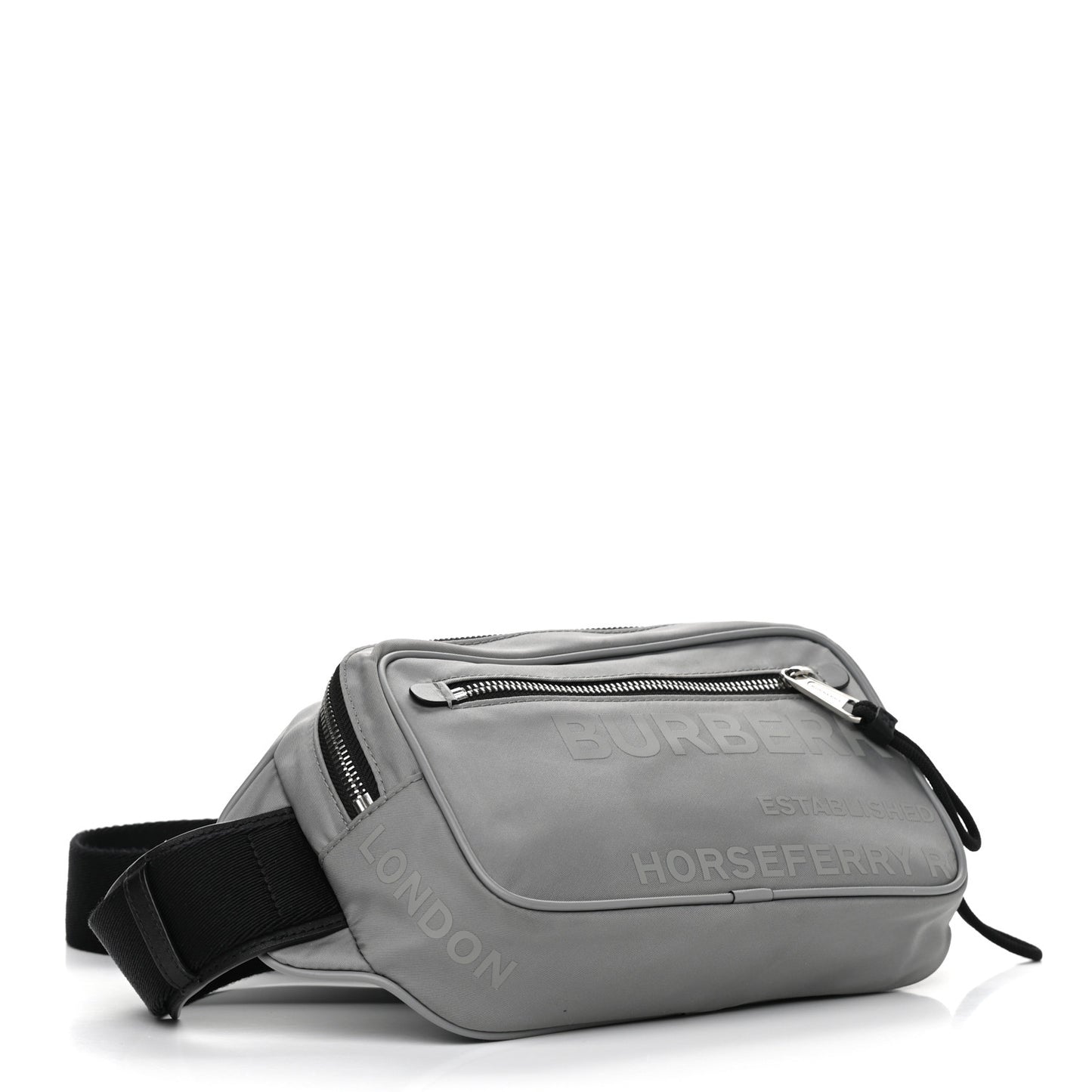 Econyl Horseferry Print Bum Bag Grey