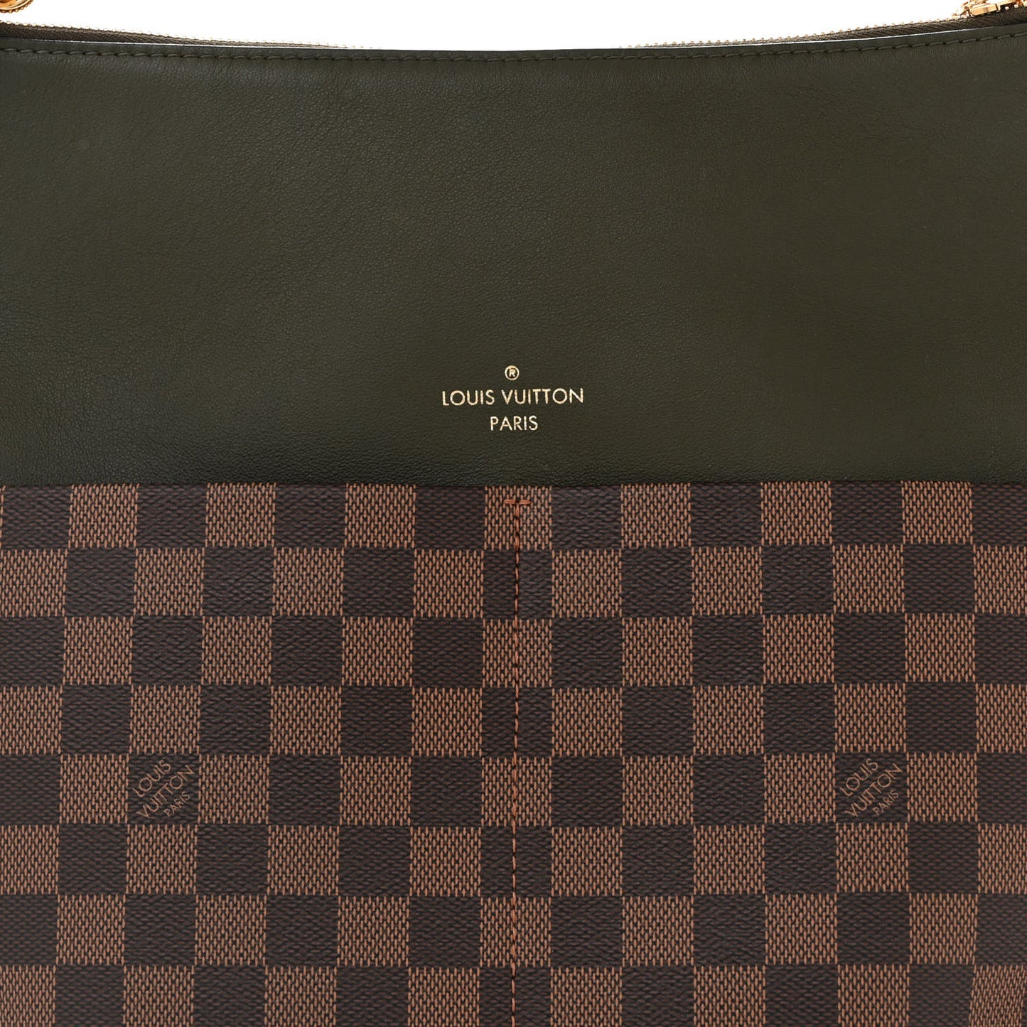 Damier Ebene Calfskin Maida Khaki