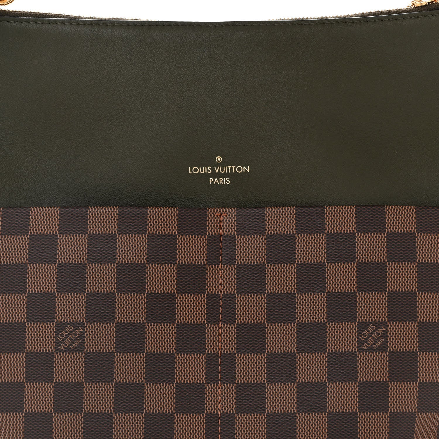 Louis Vuitton Damier Ebene Calfskin Maida Khaki 7 of 9