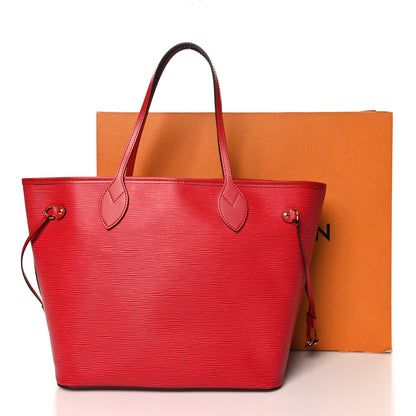Louis Vuitton Epi Monogram Neverfull MM Castillan Red 11 of 11