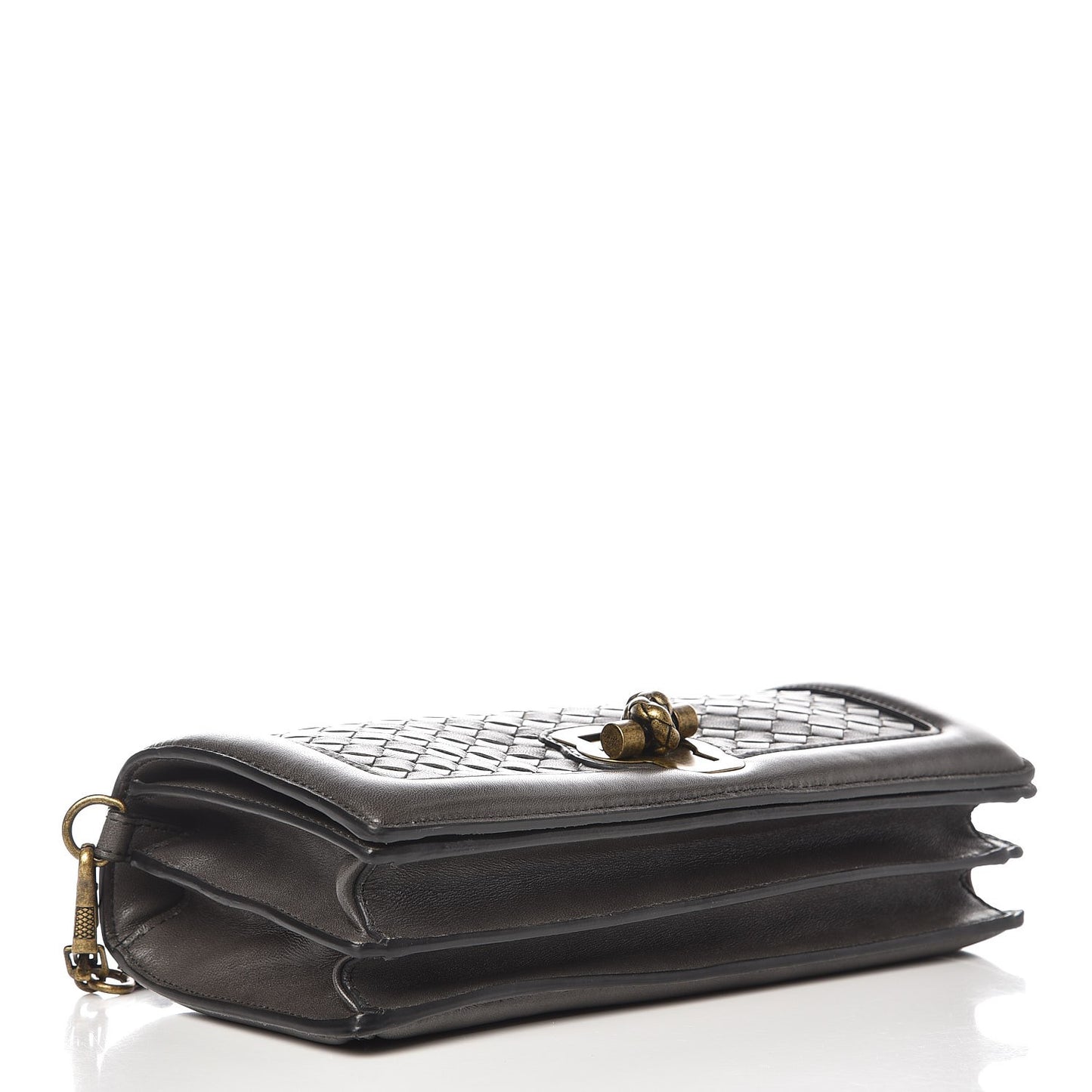Nappa Intrecciato Olimpia Knot Clutch New Light Grey
