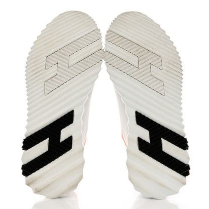 Hermes Knit Calfskin Depart Sneakers 36.5 White 5 of 9