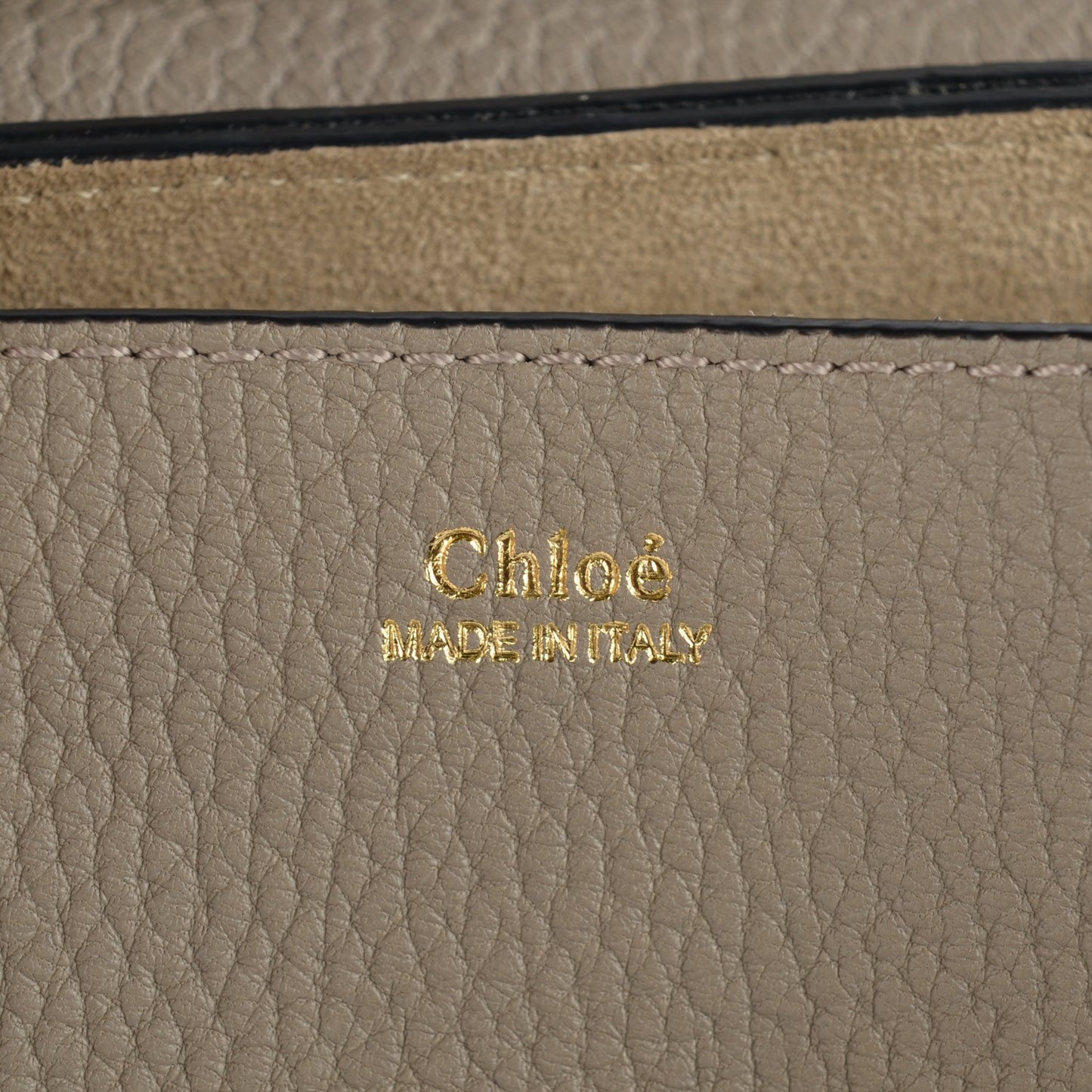 Grained Lambskin Mini Drew Shoulder Bag Motty Grey