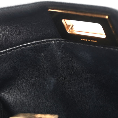 Fendi Nappa Mini Peekaboo Iconic Satchel Black 14 of 18