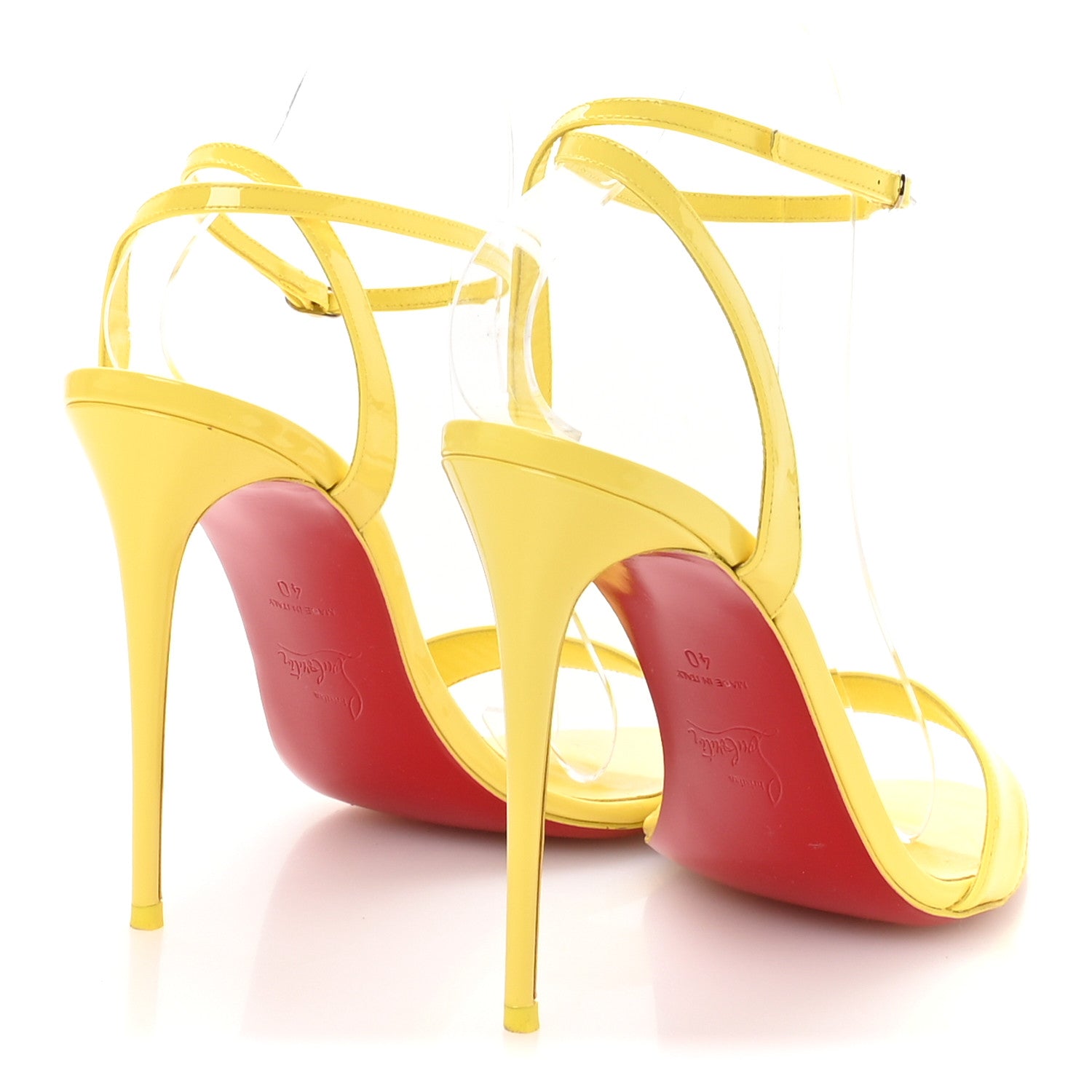 Christian Louboutin Patent Loubigirl 100 Sandals 40 Piou Piou 5 of 8