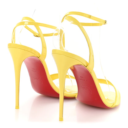 Christian Louboutin Patent Loubigirl 100 Sandals 40 Piou Piou 5 of 8
