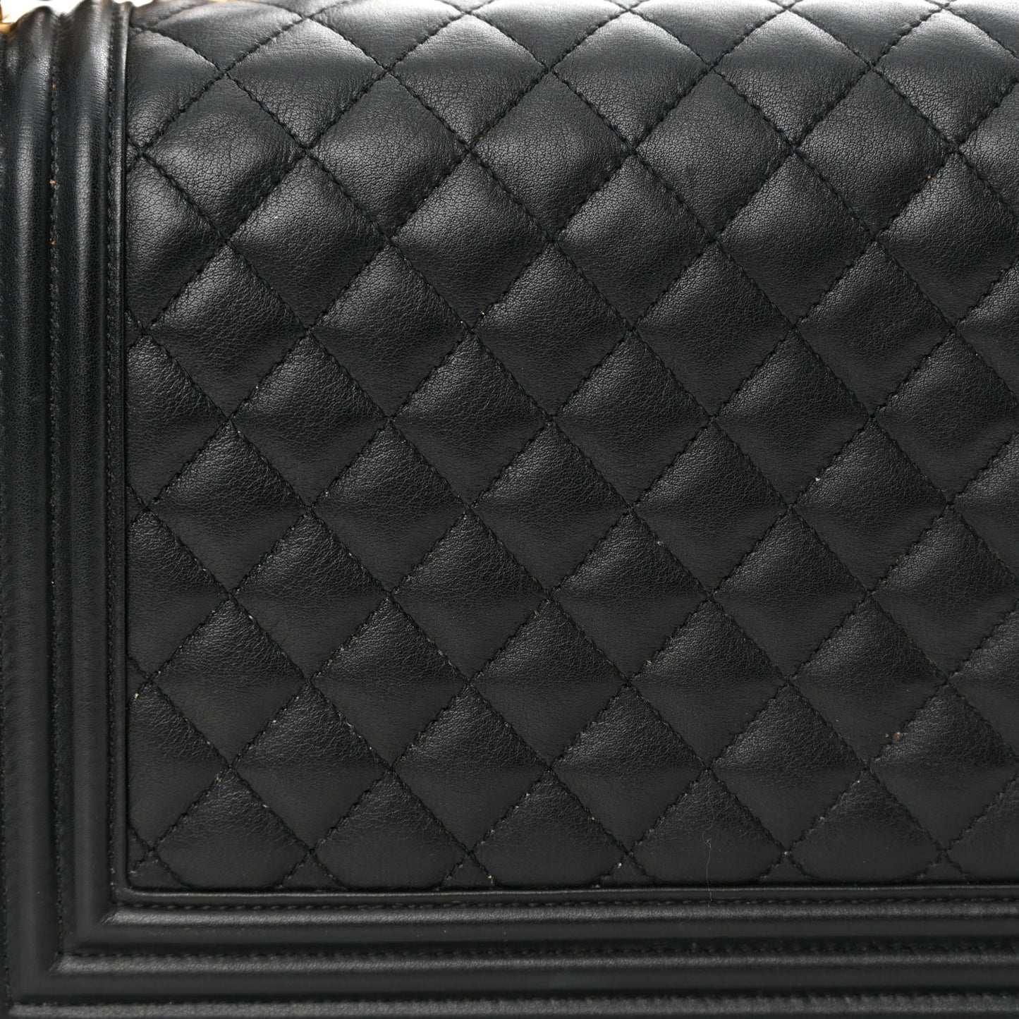Calfskin Quilted New Medium Boy Flap Black