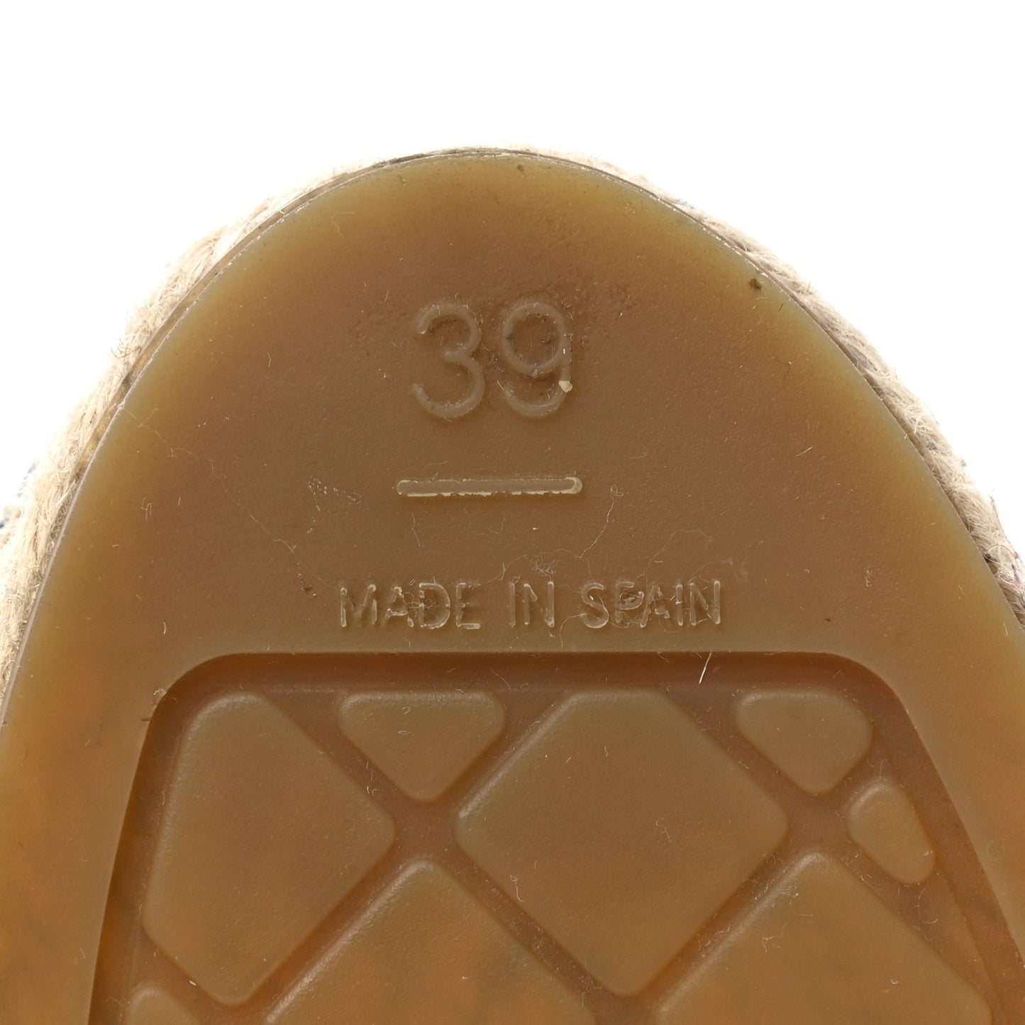 Terry Cloth CC Espadrilles 39 Blue Black