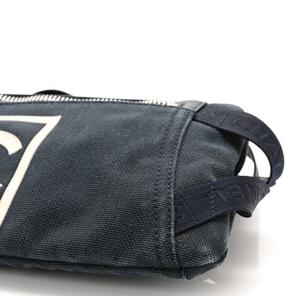 Chanel Canvas Sport Logo Waist Belt Bag Navy 9 of 10